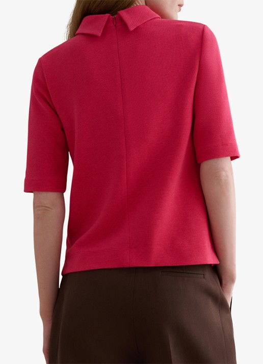 Hobbs Tali top in katoenblend met streepprint - achterkant 3 roze