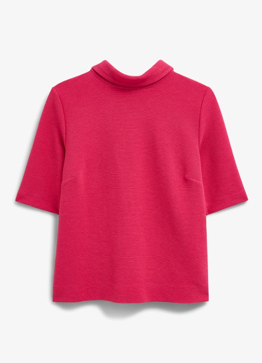 Hobbs Tali top in katoenblend met streepprint - voorkant 4 roze