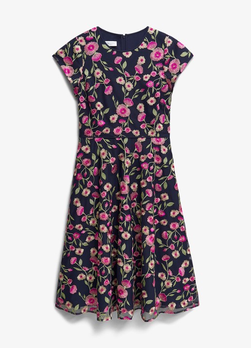 Hobbs Tia midi jurk met bloemenprint