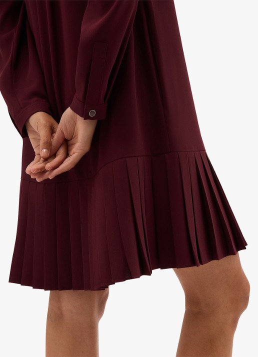 Hobbs Tina mini jurk met plooien - detail 5 paars