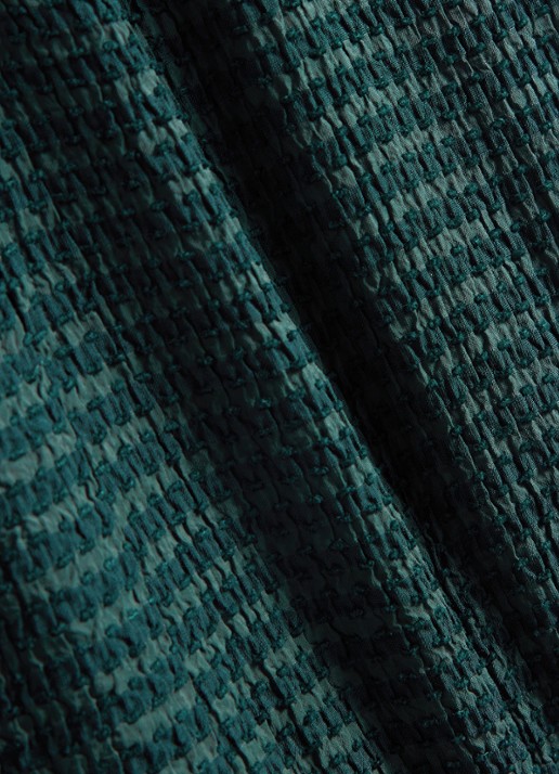 Hobbs Viviene midi jurk met strikceintuur - detail 6 donkergroen