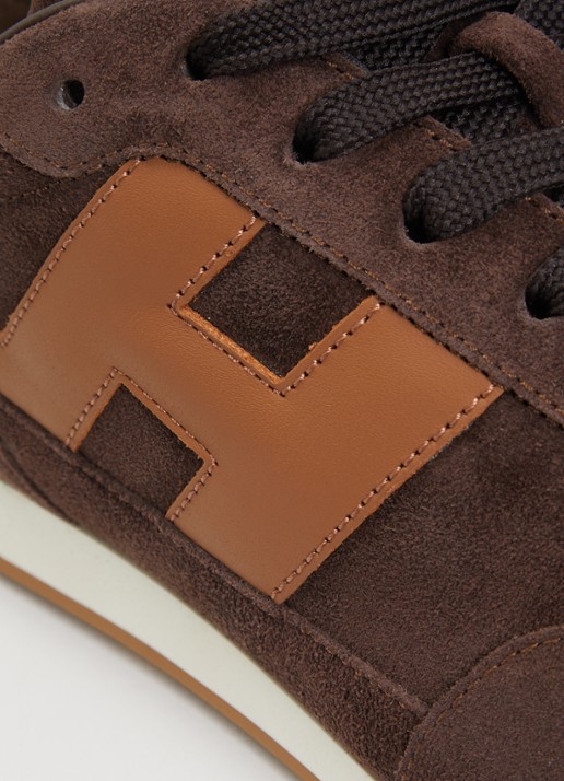 Hogan Athletic sneaker van suède - detail 5 bruin