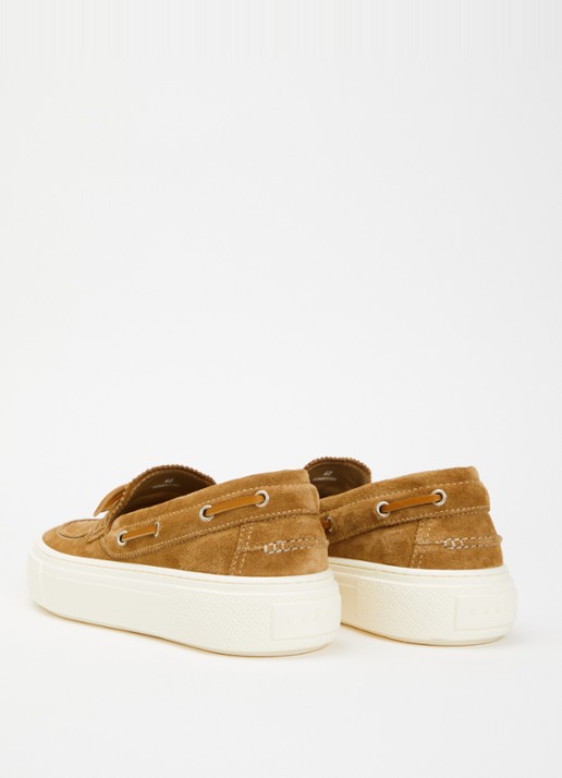 Hogan Bootschoen van suède - achterkant 6 camel