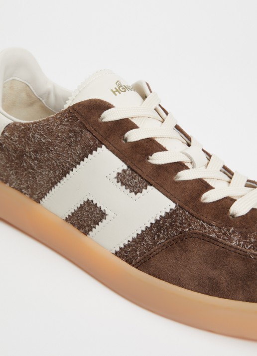Hogan Cool sneaker van suède - detail 5 bruin