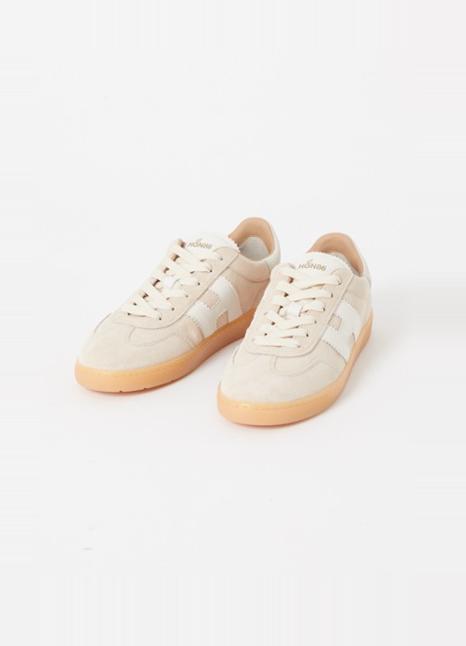 Hogan Cool sneaker van suède - detail 3 beige