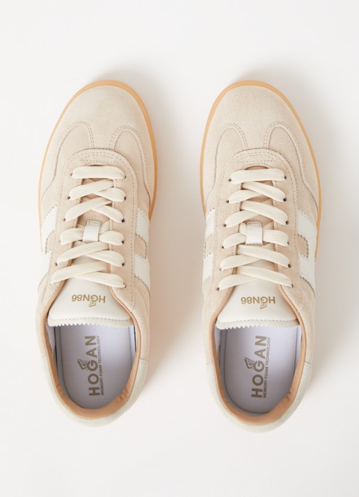 Hogan Cool sneaker van suède - detail 5 beige