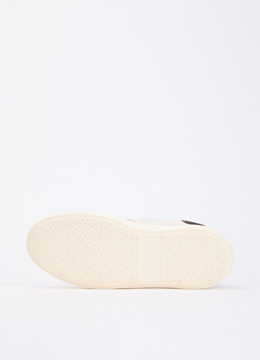 Hogan Crosswind sneaker van leer met suède details - detail 3 gebroken wit