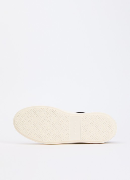 Hogan Crosswind sneaker van suède - detail 3 donkerblauw
