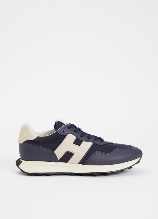Hogan H601 sneaker met details van leer en nubuck