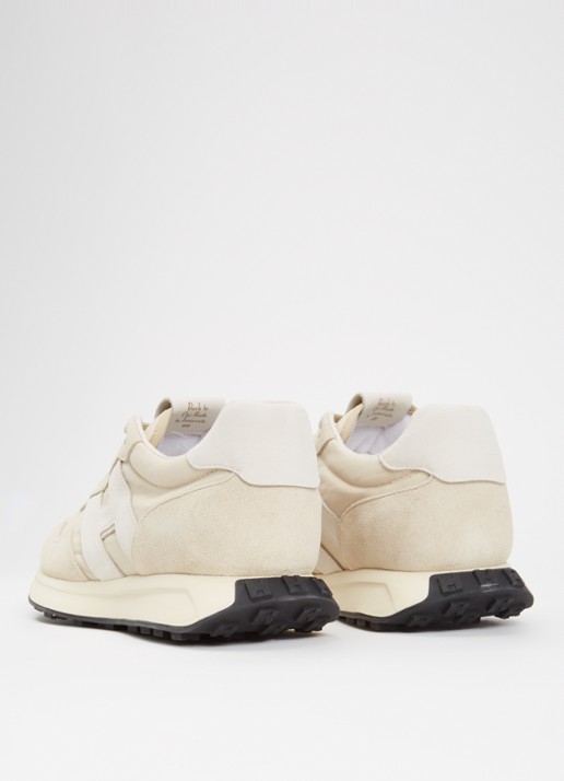 Hogan H601 sneaker met details van suède - achterkant 5 gebroken wit