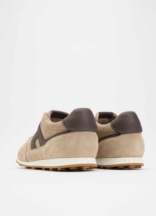 Hogan H699 sneaker van suède - achterkant 6 zand