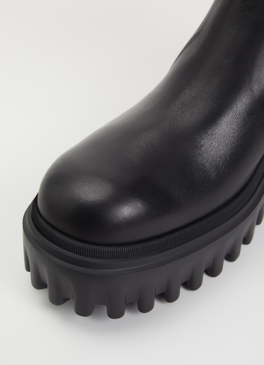 Hogan H700 chelsea boot van leer - detail 4 zwart