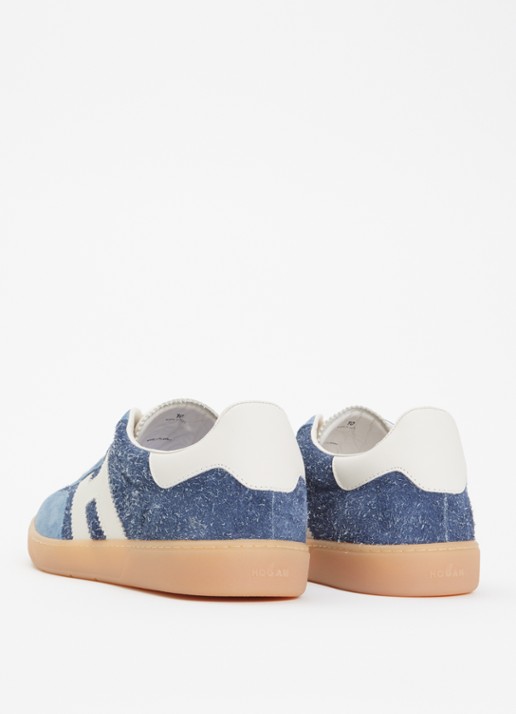Hogan Hogan Cool sneaker van suède met details van nubuck  - achterkant 6 blauw