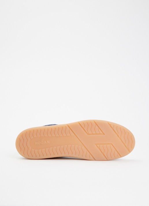 Hogan Hogan Cool sneaker van suède met details van nubuck  - detail 4 blauw