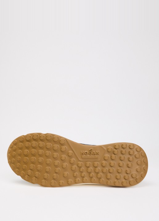 Hogan Hyperlight sneaker met suède details - detail 5 donkerblauw