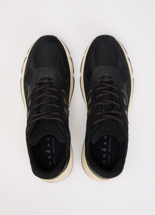 Hogan Hyperlight sneaker met suède details - detail 2 donkerblauw