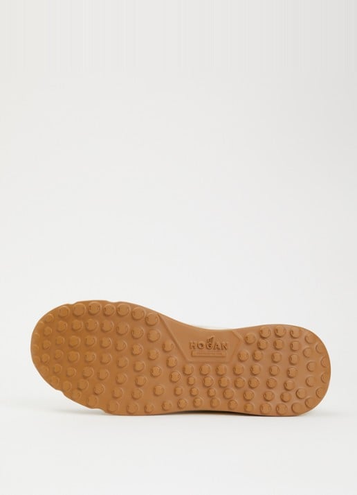 Hogan Hyperlight sneaker met suède details - detail 4 taupe