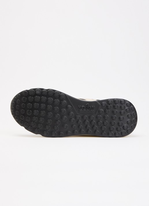Hogan Hyperlight sneaker van suède met details van leer  - detail 5 zwart