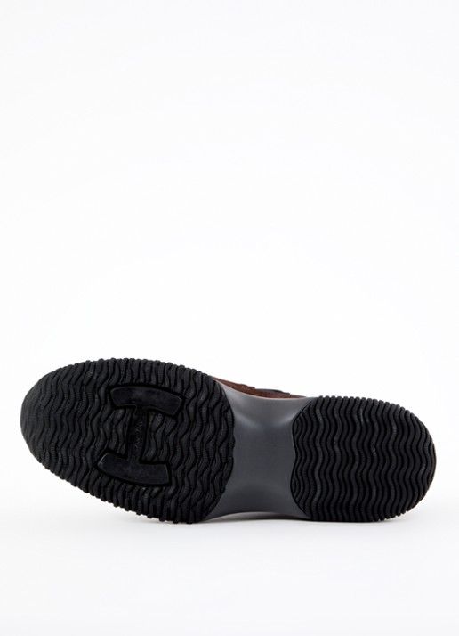 Hogan Interactive sneaker met suède en leren details - detail 5 zwart