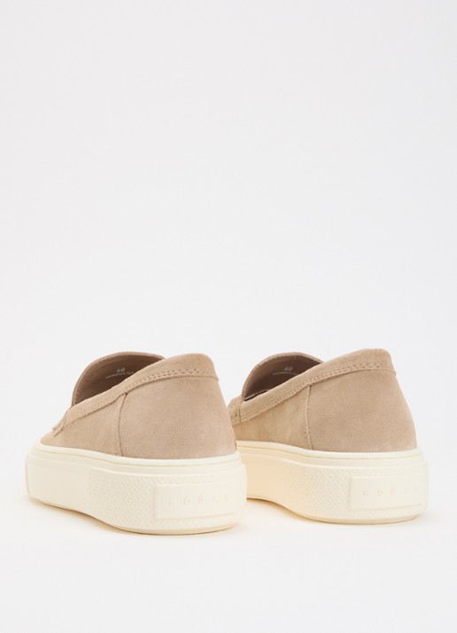 Hogan Mocassin van suède  - achterkant 7 naturel