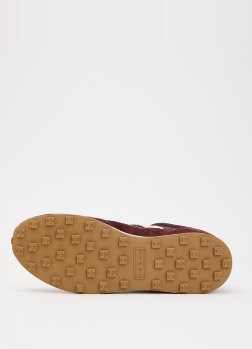 Hogan Sneaker met suède details - detail 4 bordeauxrood