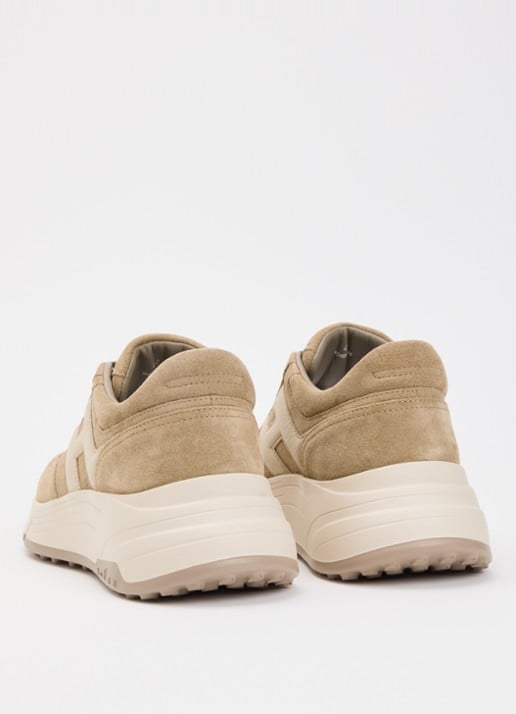 Hogan Sneaker van suède - achterkant 6 beige