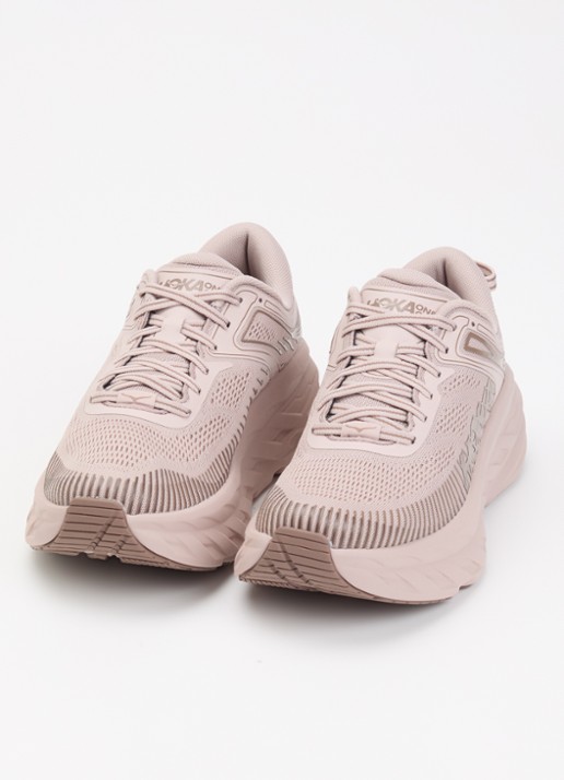 HOKA Bondi 7 sneaker met logo  - detail 2 oudroze