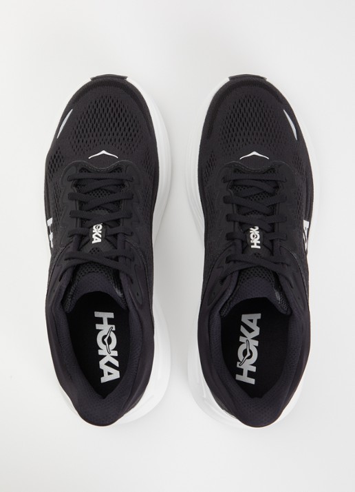 HOKA Bondi 9 hardloopschoen met mesh details - detail 3 diepzwart