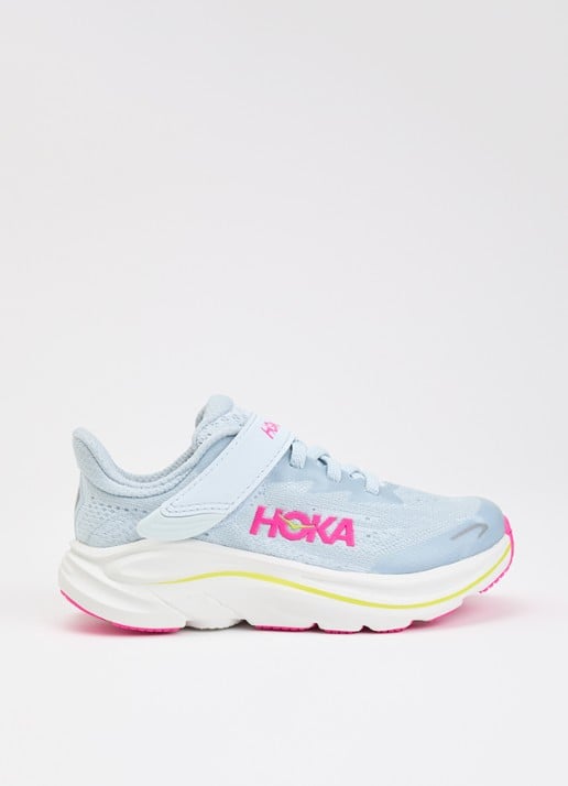 HOKA Clifton 10 sneaker met mesh details - voorkant 3 lichtblauw