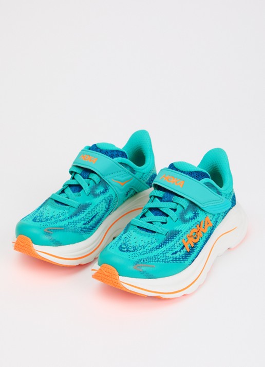 HOKA Clifton 10 sneaker met mesh details - voorkant 3 blauw