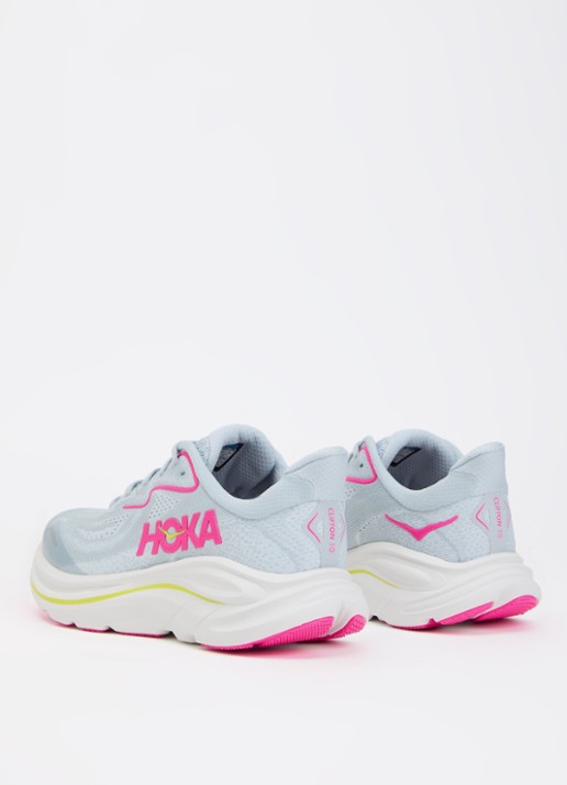 HOKA Clifton 10 sneaker met print - achterkant 4 beige