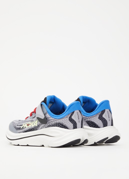 HOKA Clifton sneaker van mesh met logo - achterkant 3 grijs