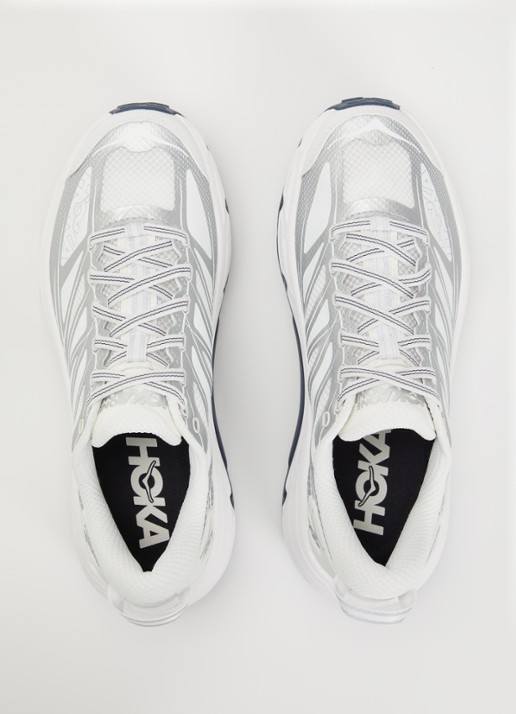 HOKA Mafate Speed 2 sneaker met mesh details - detail 2 zilver