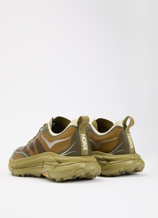 HOKA Mafate Speed 4 Lite sneaker met details van mesh - achterkant 5 mosgroen