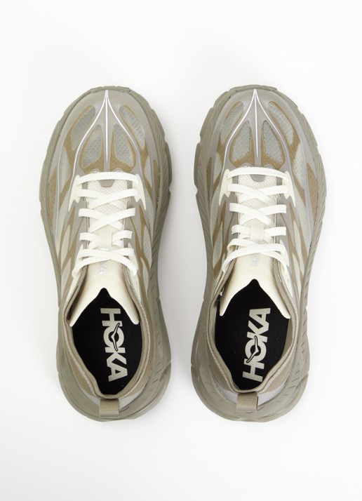 HOKA Mafate Speed 4 Lite sneaker van mesh - detail 4 khaki
