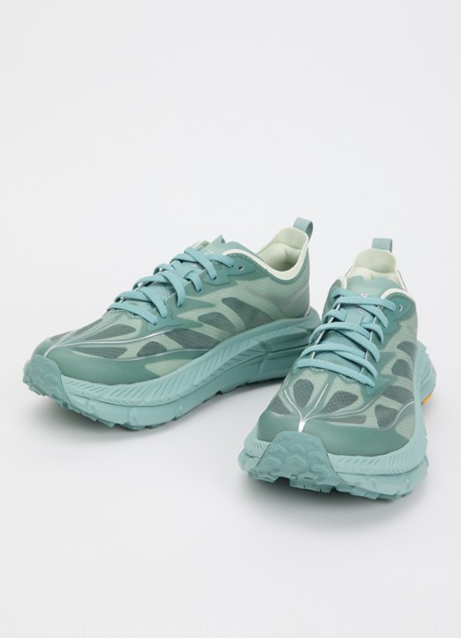 HOKA Mafate Speed 4 Lite sneaker van mesh - detail zeegroen