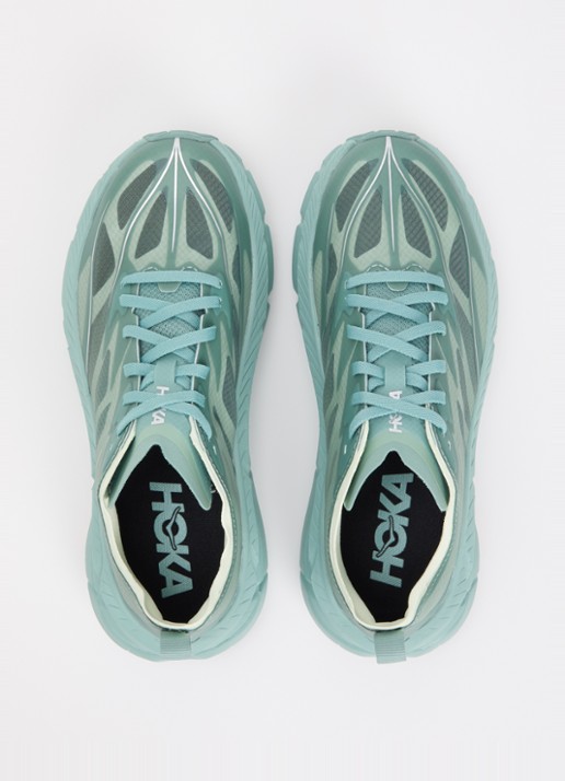 HOKA Mafate Speed 4 Lite sneaker van mesh - detail 2 zeegroen