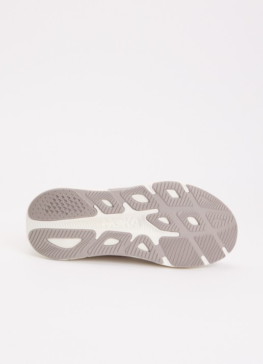 HOKA Rincon 4 sneaker met gebreid bovenwerk en logo - detail 5 lichtgrijs