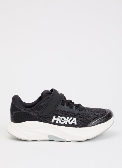 HOKA Rincon 4 sneakers met gebreid bovenwerk - voorkant 2 zwart