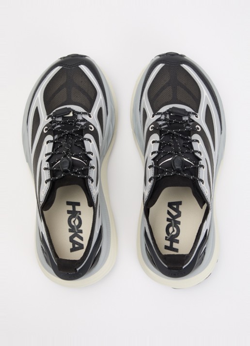 HOKA Stinson One7 sneaker met mesh details - detail 3 grijs