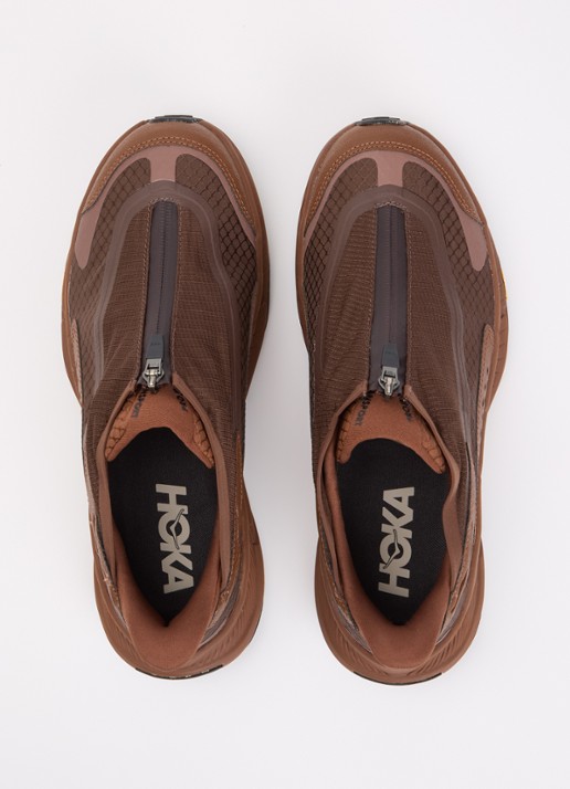 HOKA U Project Transport sneaker met mesh detail - detail 9 bruin