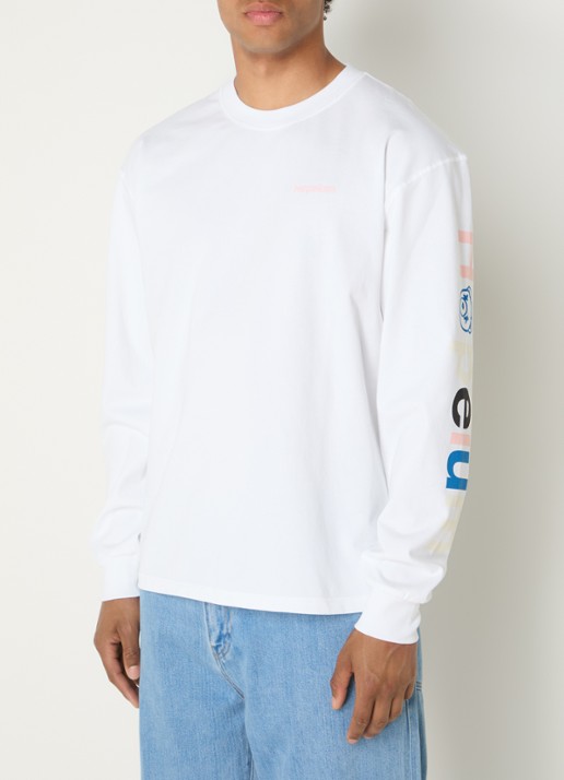 Hopeium Longsleeve met logo- en backprint - achterkant 3 multicolor