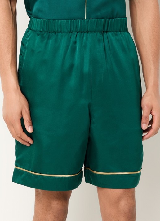 Hopeium Loose fit korte broek van zijde