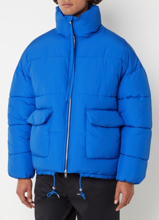Hopeium Puffer jack met opstaande kraag