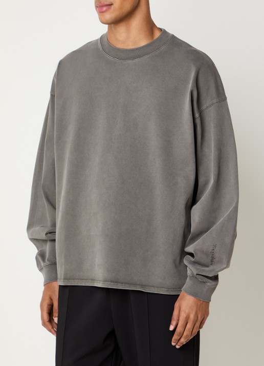Hopeium Sweater met backprint - achterkant 4 grijs
