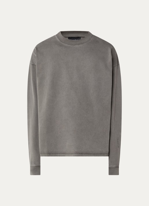 Hopeium Sweater met backprint - voorkant grijs