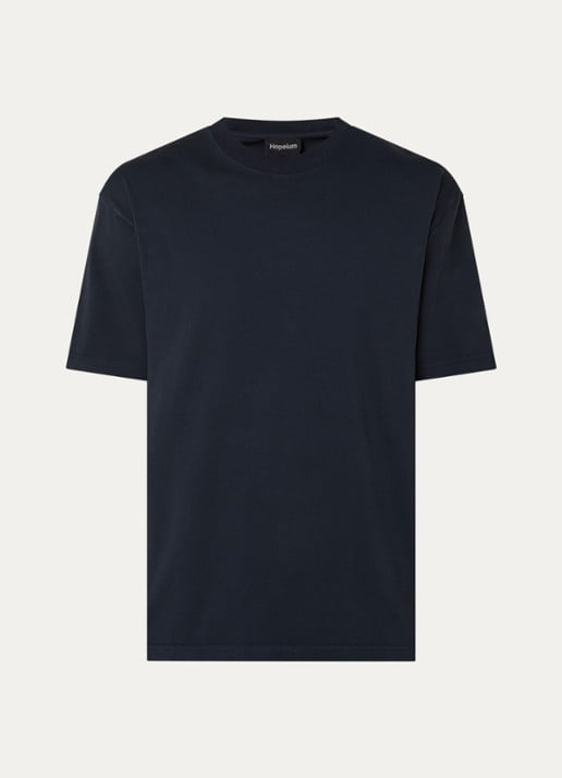 Hopeium T-shirt met backprint - voorkant antraciet
