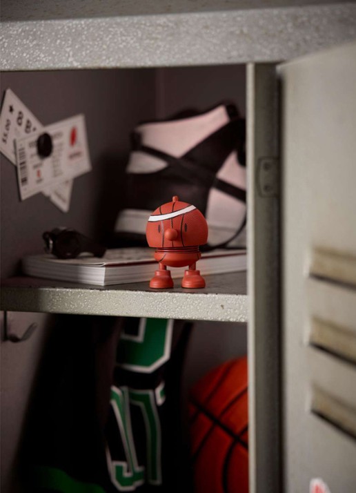 Hoptimist Basketball Bumble S ornament 7,6 cm - voorkant 3 oranje