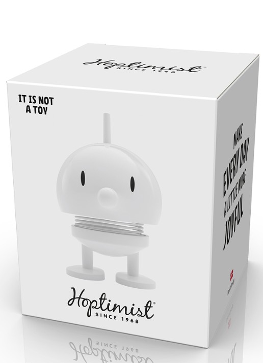 Hoptimist Bumble S ornament 7,6 cm - detail 3 wit