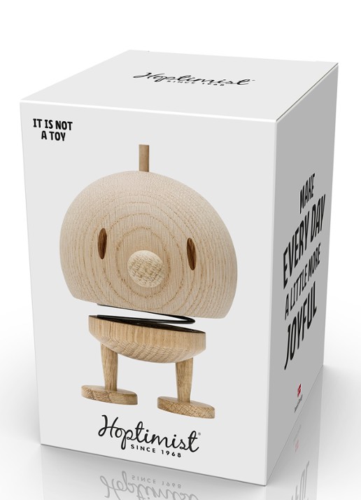 Hoptimist Hoptimist Bumble M ornament 9,5 cm - detail beige